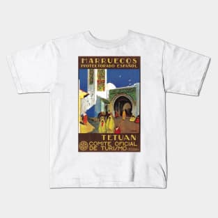 Moroccan Travel Poster: Tetuan Kids T-Shirt